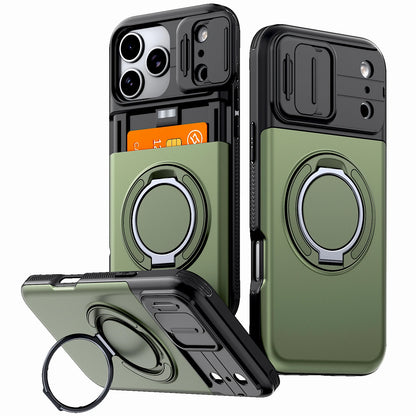Luxury Wallet Case For iPhone 17 16 15 14 13 12 Pro Max 17E 16E 17Pro IPhone17 Shockproof Armor & Card Slot Stand Holder Cover