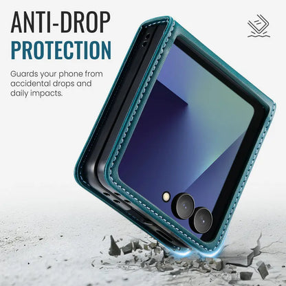 For Samsung Galaxy Z Flip 8 5G 2026 Luxury Case Classic Book Funda Samsung Z Flip 7 Case Phone Galaxy ZFlip 8 Flip7 Leather Etui