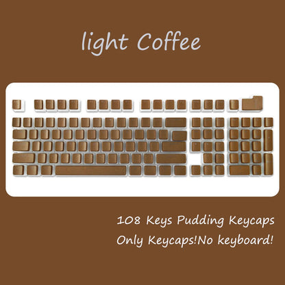 OEM Profile PBT Keycaps 108 Keys Pudding Keycap For Cherry MX Switch Mechanical Keyboard RGB Gamer backlit Key Caps Custom DIY