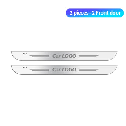 New LED Welcome Pedal Car Scuff Plate Pedal Door Sill Pathway Light For Ford ST Line Focus Fiesta Kuga Escape Auto Accessories