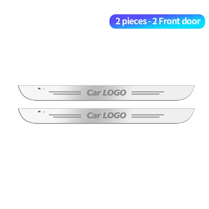 New LED Welcome Pedal Car Scuff Plate Pedal Door Sill Pathway Light For Ford ST Line Focus Fiesta Kuga Escape Auto Accessories