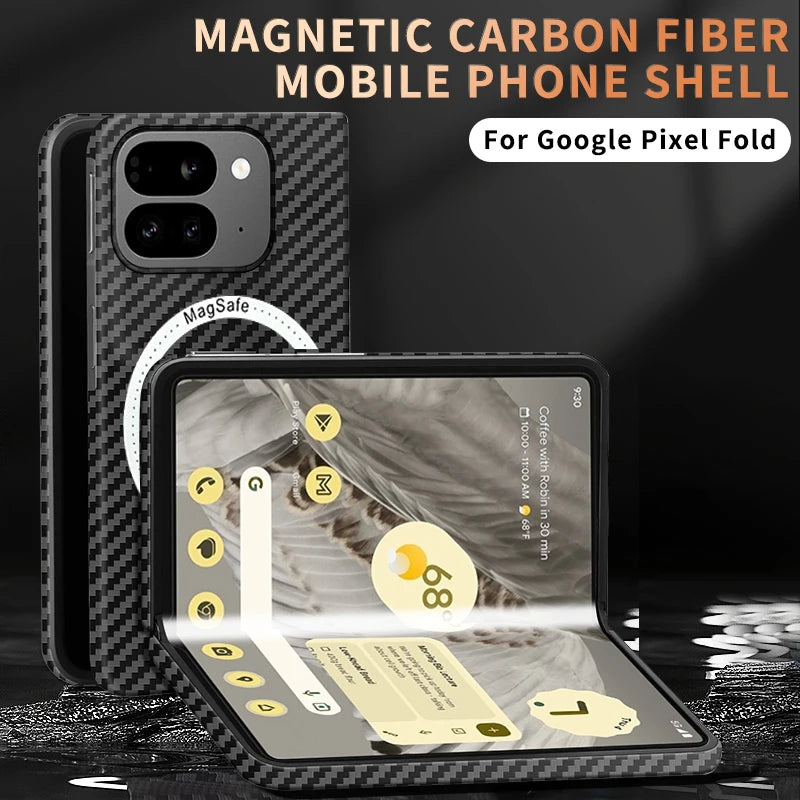Magsafe For Google Pixel 9 Pro Fold Case Slim Plastic Magnetic Charging Hard Protective Cover