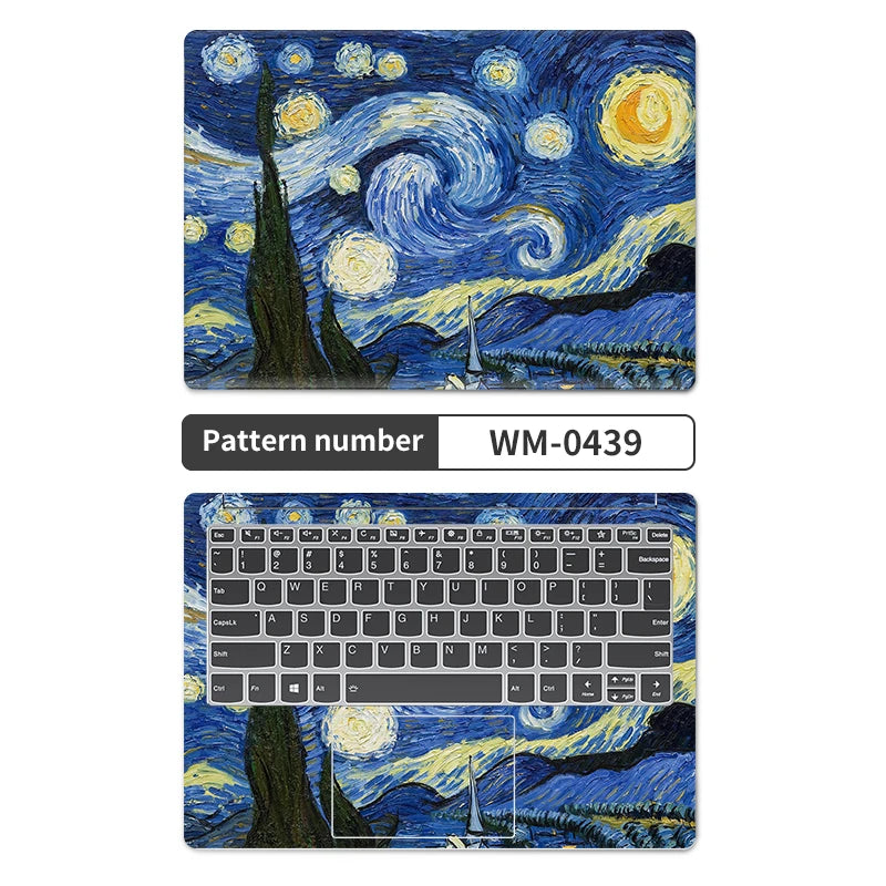 Universal Laptop Stickers Skins Vinly Protective Sticker 13/14/15/17inch 2pc Skin for Macbook/Lenovo/HP/Asus/Dell/Acer Decal