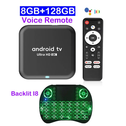 Smart TV Box 2026 Android 16 Q18 RK3518 Dual Wifi 5G Wifi6 Google Assistant 8K Video BT6.0 Netflix 8GB 128GB 256GB Media Player