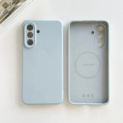 Original Liquid Silicone Magnetic Case For Samsung Galaxy S26 S25 S24 S 26 Ultra Plus S26Ultra Cases Wireless Charge Soft Cover