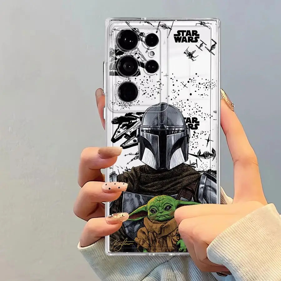 S-Stars Wars Cool Hero Phone Cover Case for Samsung Galaxy S26 S21 S22 FE S25 Edge Note 20 Ultra 10 S20 Plus S23 Ultra S24