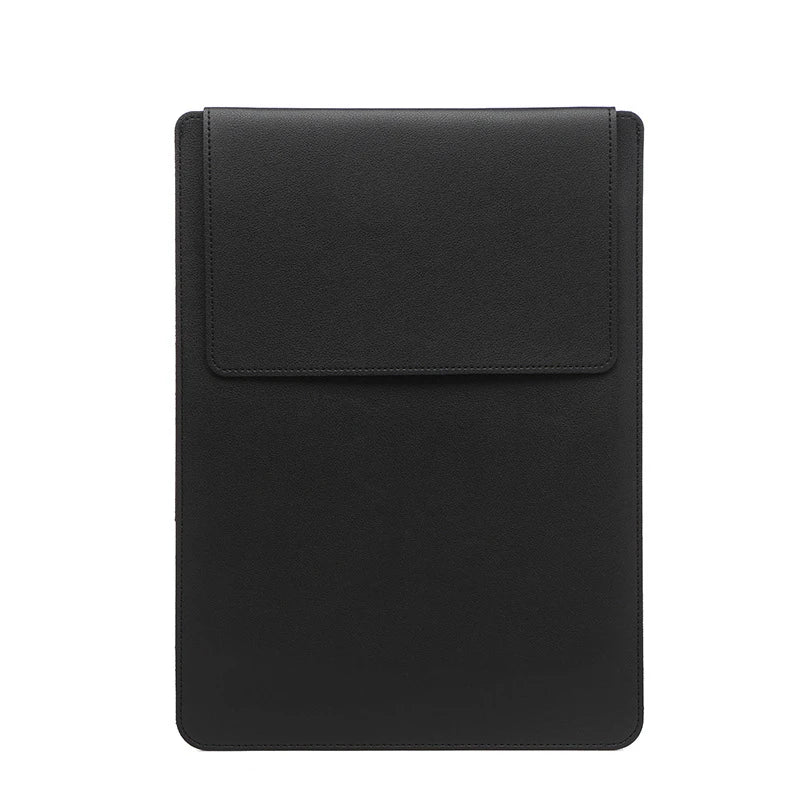 Portable Leather Laptop Sleeve Case Bag for Macbook Air 12 13 14 15 16 Inch M5 M4 M3 M2 Chip Mac Book Pro Adjustable Stand Cover