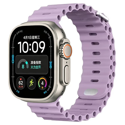 Ocean Silicone strap For Apple Watch Ultra 4 3 2 1 Band 49mm 12 11 10 9 8 7 46mm 45mm 41mm band iWatch 6 5 4 SE3 44mm 40mm 42mm