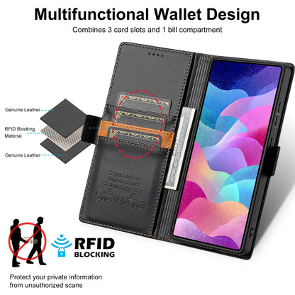 Business Leather Flip Case For Samsung Galaxy S25 S24 S26 Ultra S23 S22 S21 S20 Plus FE S25Edge S10 Magnetic Wallet Card Cover