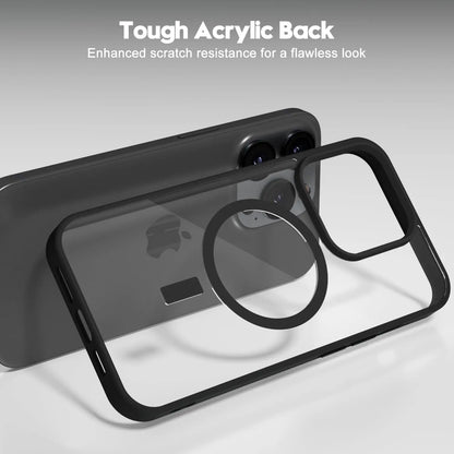 Not Yellowing Case For Magsafe Mag Safe iPhone 16 Pro Max 15 Plus 14 13 Mini 12 11 SE 2022 2020 8 16Pro Hybird Cover Accessories