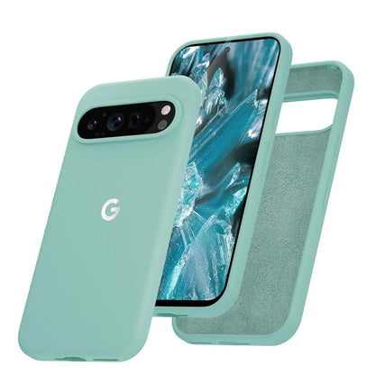 Matte Soft Liquid Silicone Slim Case for Google Pixel 8 9 10 11 Pro XL 6 7 8A 9A 10A 7A 6A Skin Feel Pure Color Ultra Thin Cover