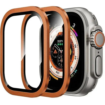 2PCS HD Metal Tempered Glass For Apple Watch Ultra 49mm Screen Protector Anti-Scratch Bumper Full Film for IWatch Ultra 49mm