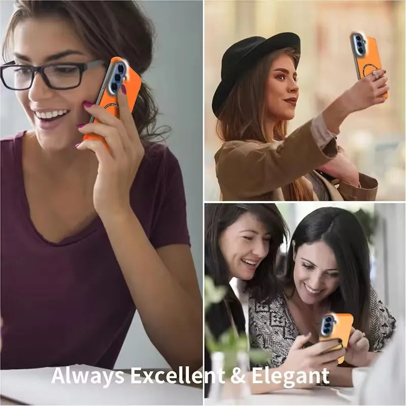Magnetic Slim Case for Samsung S26 S25 S24 S23 S22 S21 S20 FE Plus Note 20 Ultra Frameless Matte Hard PC Cover Shockproof