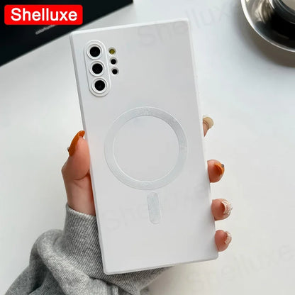 Note10 Plus Case Shelluxe Luxury For Magsafe Wireless Charge TPU Soft Case For Samsung Galaxy Note 10 Plus 20 Note20 Ultra Cases