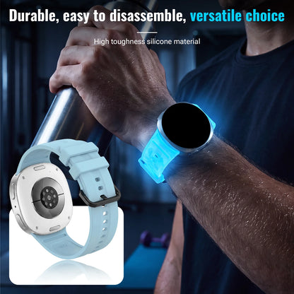 Luminous Silicone Band For Samsung Galaxy Watch9 40mm 44mm Smart Watch Strap Bracelet for Galaxy Watch 8 40mm 44mm Classic 46mm