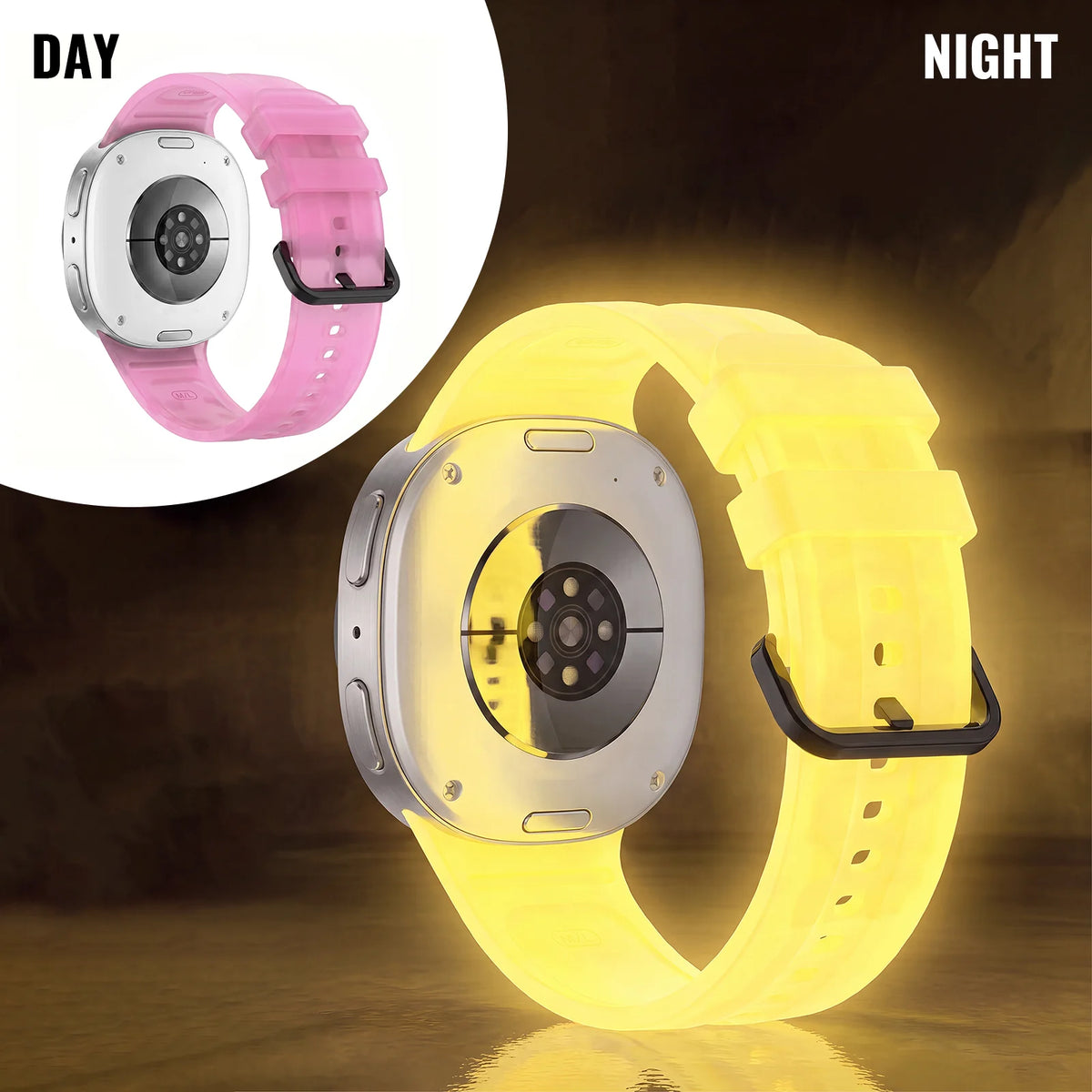 Luminous Silicone Band For Samsung Galaxy Watch9 40mm 44mm Smart Watch Strap Bracelet for Galaxy Watch 8 40mm 44mm Classic 46mm