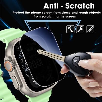 1-5PCS Privacy Tempered Glass Screen Protector with Auto-alignment Installation Frame for Apple Watch Ultra 4 3 2 1 49mm HD Film