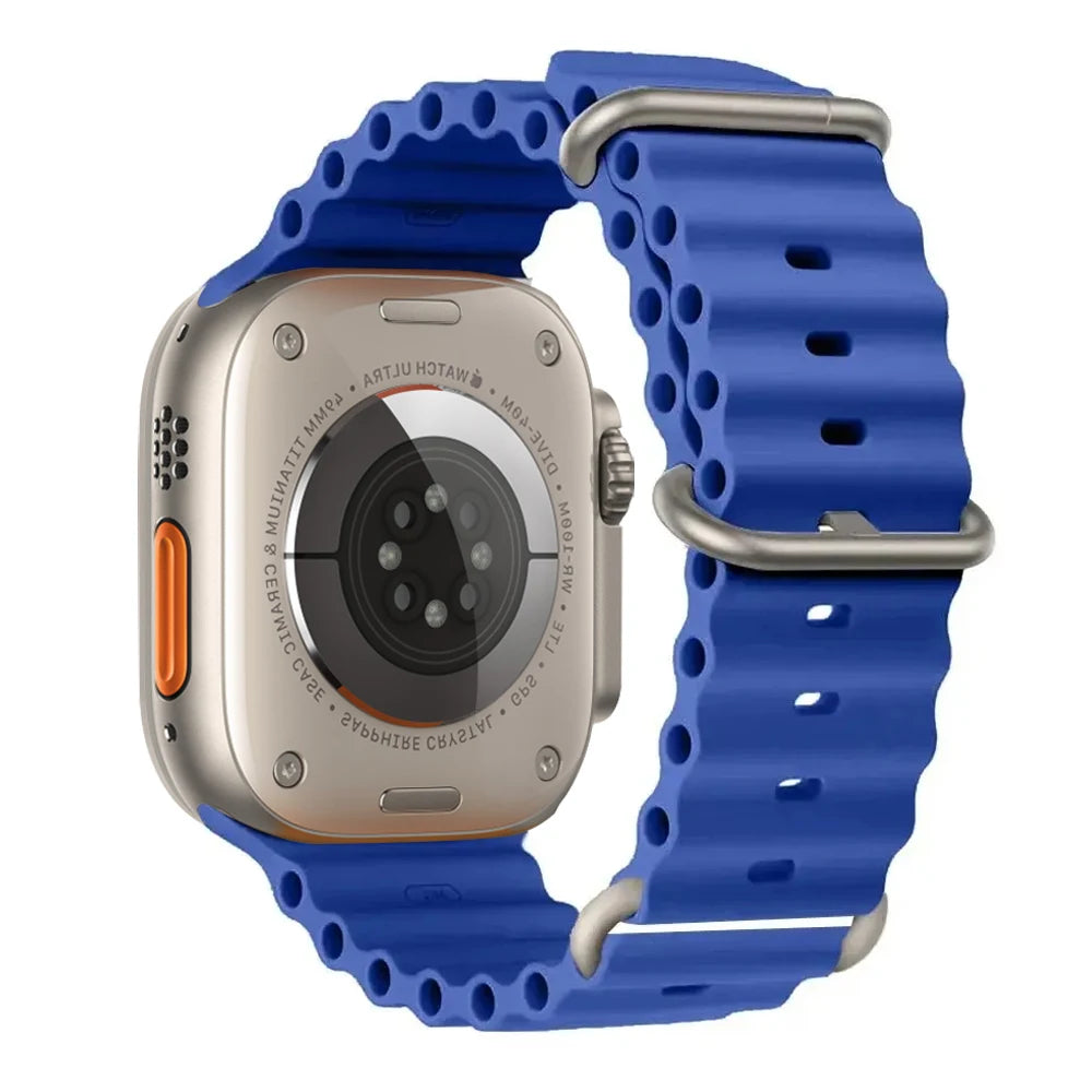 Ocean Band for Apple watch Ultra 3 Series 11 10 9 7 8 6 SE 49mm 45mm 46mm 42mm 44mm 40 41 Silicone bracelet correa iWatch Strap