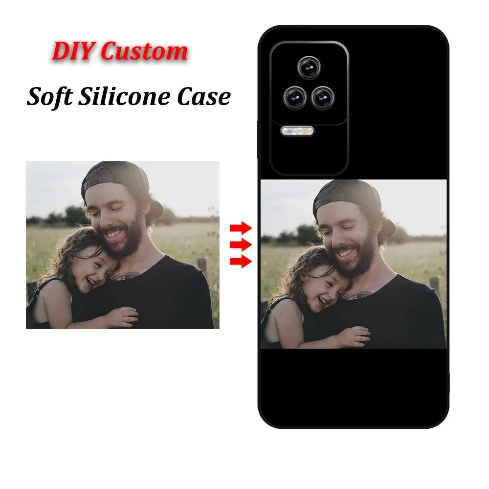 Custom Case for iPhone 18 17 Air 16 17e 16e 15 14 13 12 Pro Max Mini XR Plus Cover DIY Photo Soft Matte Silicon Shockproof Funda
