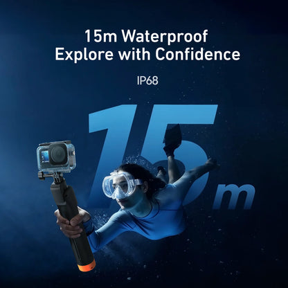 TELESIN Waterproof Bluetooth Floating Selfie Stick Tripod for DJI Osmo Action 6 5 Pro 4 15M Diving Stick 3-in-1 Hand Grip Tripod