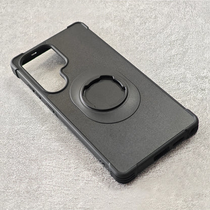 Shockproof Case for Samsung Galaxy S24/S25/S26 U/Plus Ultra fit Quad-style Motorcycle/Bike Holder/Car Mount with Lock-in Design