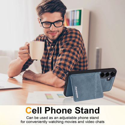 Cards Solt Wallet Leather Case for Samsung Galaxy A16 A36 A56 S25 Edge S24 Ultra S23 FE S22 S21 Plus A15 A35 A55 Magnetic Cover