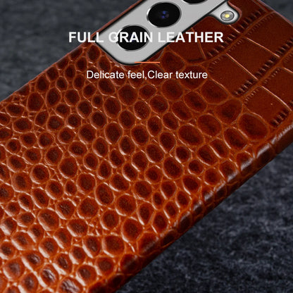 Genuine Leather Case for Samsung Galaxy S22 S23 S21 S20 Ultra Plus S10 Note 20 10 A53 Crocodile Pattern Phone Cover Back Shell