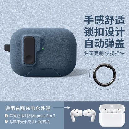 2025 New For AirPods Pro 3 Phone Stand Case Cover Magnetic Auto Lock TPU Shockproof Protective Sleeve With Hook for AirPods Pro3