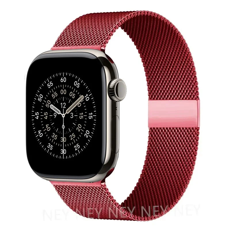 Milanese loop strap For Apple Watch band 11 46mm 44mm 40mm 41mm 42mm 45mm bracelet iwatch series 10 8 7 6 5 4 SE 9 Ultra 3 49mm