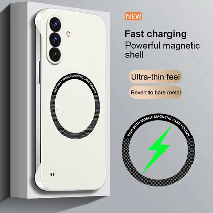 For Samsung Galaxy S26 Ultra Plus Case Magnetic Luxury Slim Frameless Wireless Charging Matte Hard PC Ultra Thin Phone Covers