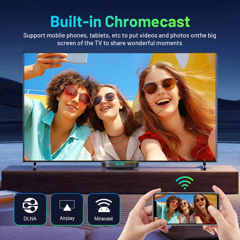 TV Stick TV98 ATV Mini Android 14.0 Quad Core 2G 16G Support 8K 4K HDR10+ 4G 5G Dual Wifi BT5.0 Media Player Voice Remote Smart