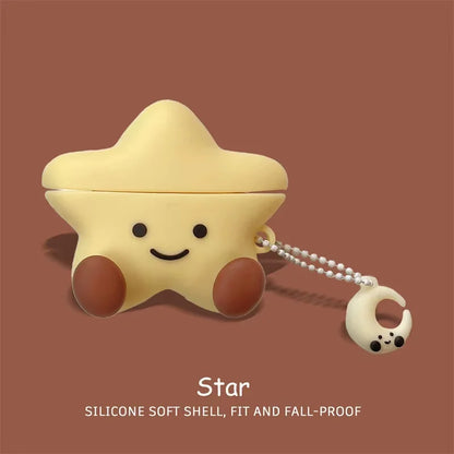 3D Silicone Earphone Case for Airpods 4 2024 Cute Cartoon Headphone Charging Box Cover for Airpods Pro 2 Case for Airpods 1 2 3