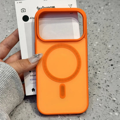 Luxury Matte Soft Bumper Hybrid Case for iPhone 17 16  14 15 13Pro Max For Magsafe Magnetic Armor Skin Cover