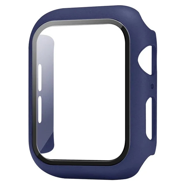 Glass+Cover For Apple Watch case 10 9 8 7 6 SE 5 iWatch Accessorie Screen Protector iWatch series 46mm 44mm 40mm 41 45mm 38 42mm
