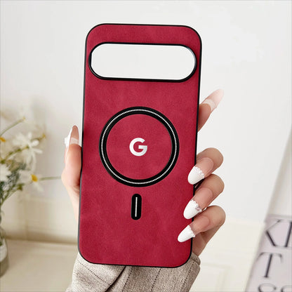 Luxury Business Leather Phone Case For Google Pixel 11 10 9 8 7 Pro XL 8A 7A For Magsafe Magnetic Wireless Charger Protect Cover
