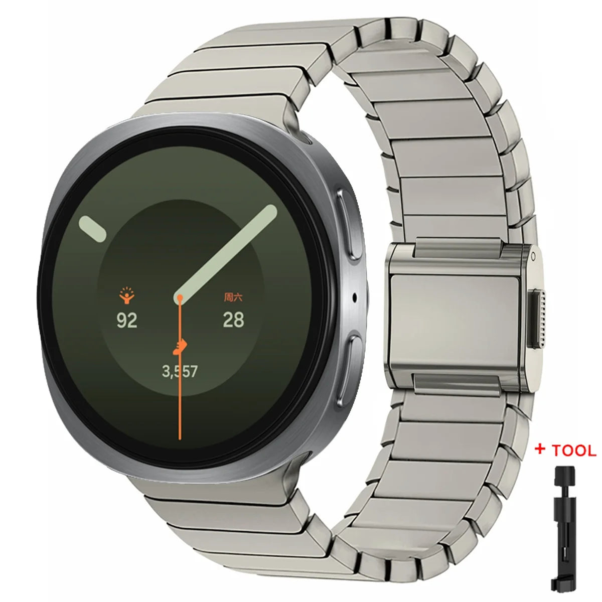 Titanium Strap for Samsung Galaxy Watch 9 8 40mm 44mm 8Classic 46mm Magnetic Band for Galaxy Watch 9 8 Stainless Steel Bracelet