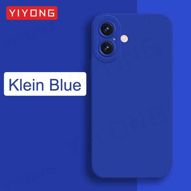 For iPhone16 YIYONG Silky Liquid Silicone Soft Cover For iPhone 16 15 14 12 13 Pro Max iPhone15 Plus iPhone13 Mini SE Phone Case