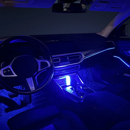 Mini Touching LED Atmosphere Light RGB Universal Car Interior Touch Control Lamp For Truck Vehicles USB Power Supply