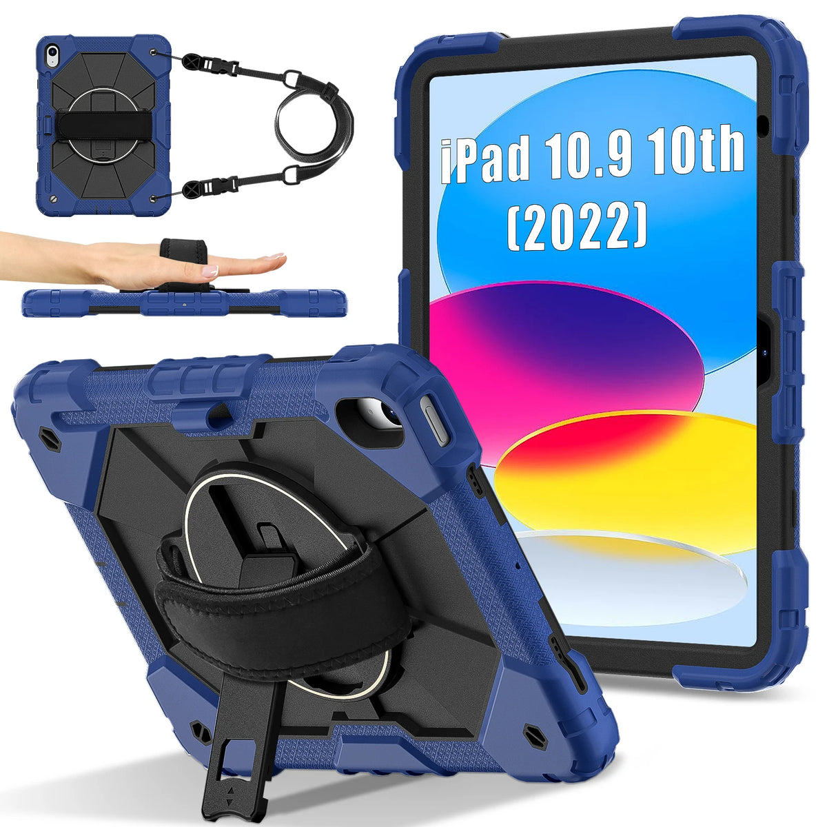 Armor Case For iPad A16 11th 2025 10th 10.9 2022 Mini 7/6 Kids Stand Shockproof Tablet Cover For iPad Air 11 10.9 Pro 11 Air 13