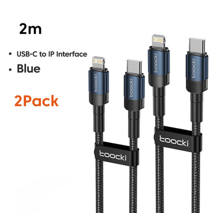 Toocki PD 20W USB C To Lightnin Cable For iPhone 15 14 13 12 11 Pro XS 8 Type C To Lightning Cable Data Wire Fast Charging Cable