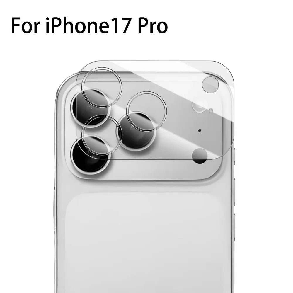 Metal Tempered Glass Lens Protector Orange Full Cover Back Camera Protective Film Anti Scratch for iPhone 17Pro/17 Pro Max