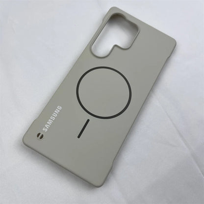 Slim Frameless Matte PC Magnetic Case For Samsung S26 S25 S24 S23 S22 Ultra Plus FE S25edge For Magsafe Wireless Charger Cover