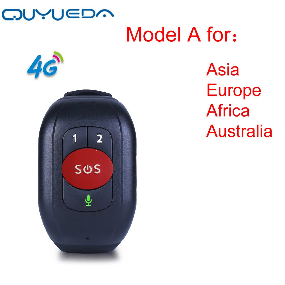 Elderly GPS Watch 4G Tracking Bracelet Health Temperature Management SOS IP67 Waterproof Old People Locator Fall Alert Tracker
