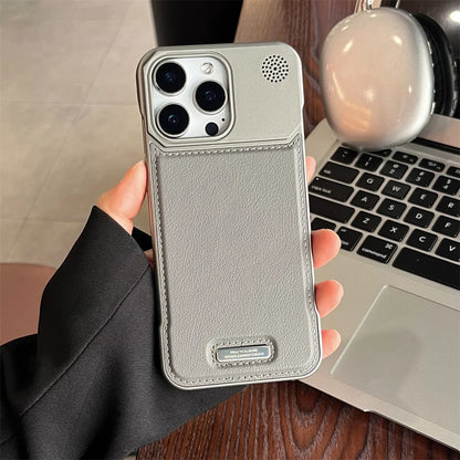 Luxury Classic Leather Magnetic Frameless Phone Case For iPhone 15 16 17 Pro Max Air Plus 14 13 12 11 Plating Protection Cover