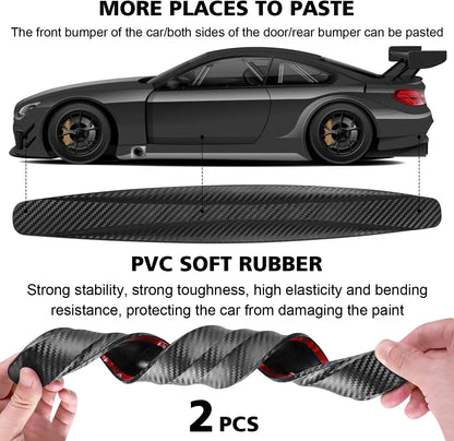 2pcs Bumper Anti-Collision Strip, Anti-Scratch Strip, Car Decorating Trim Car Door Protector Universal for Cars SUV Pickup Truck
