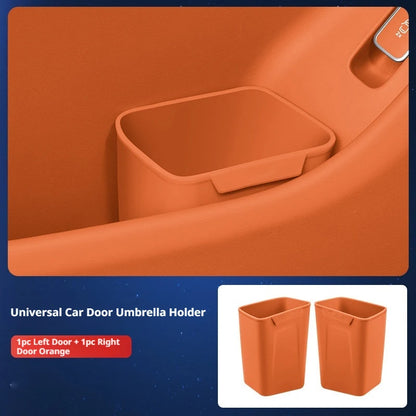 BLALION Silicone Car Door Storage Box Trash Can Multifunctional Auto Door Storage Bucket Umbrella Organizer for Car Accessories