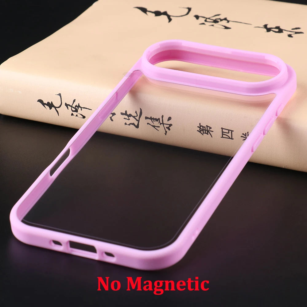 UGOjP For iPhone 17 Air Case Men Women Anti-drop Transparent Phone Case Shockproof TPU Frame Clear Thin Protective Back Cover