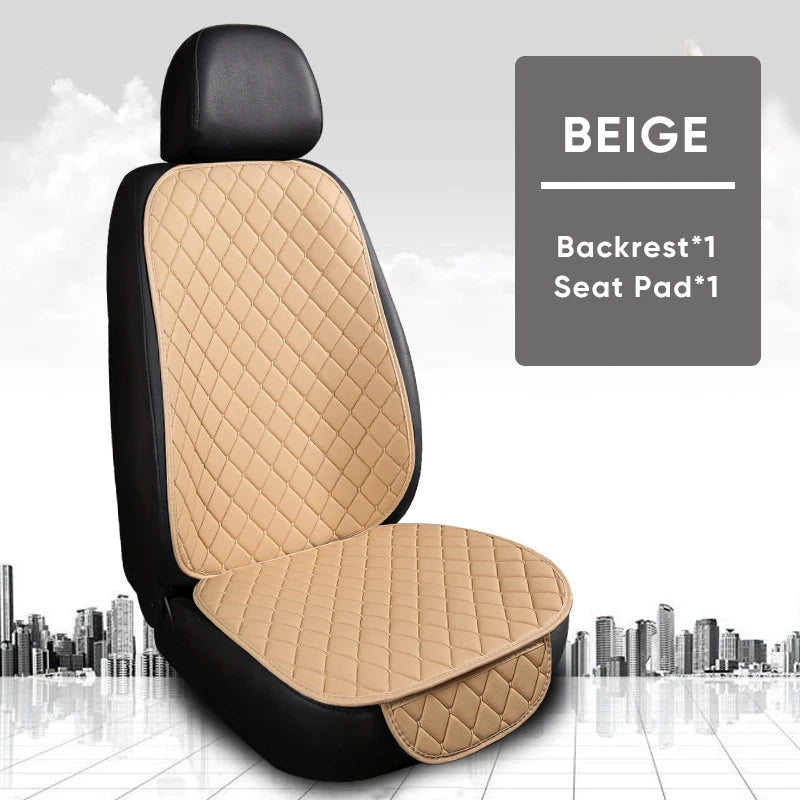 Karcle PU Leather Car Seat Covers Full Set Anti Slip Car Seat Cushion Rear Seat Protector Universal Waterproof Car Seat Pad