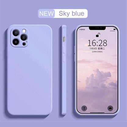 Original Soft Silicone Phone Case For iPhone 17 16 Pro Max 15 14 13 12 11 Pro Max Mini X XR XS 7 8 Plus SE Back Cover Cases