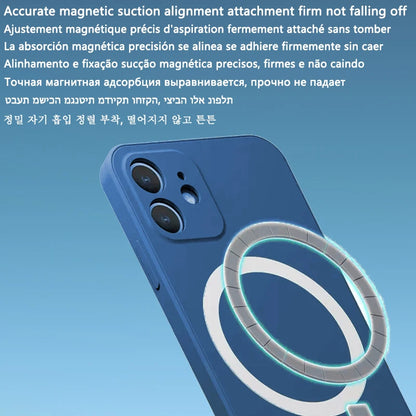 For Apple Magnetism Cover Original Liquid Silicone Magsafe Case Iphone 14 13 12 Mini 11 Pro Max X Xs Xr 7 8 Plus Se 202 Flocking